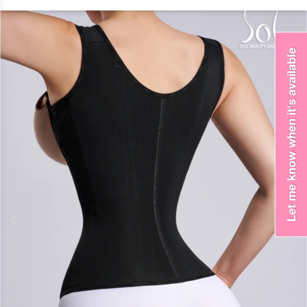 Sol Beauty and Care chaleco cinturilla vest hourglass waistcoat negro S